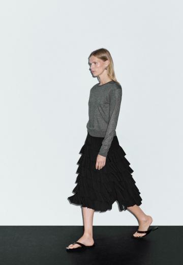 Юбка с воланами