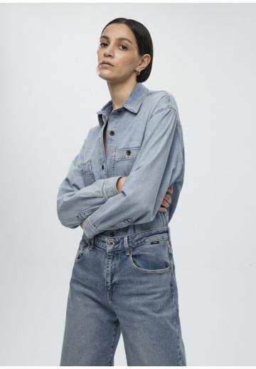 Джинсовая блузка