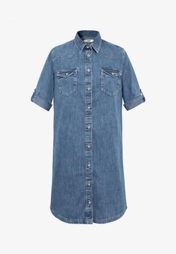 Джинсовое платье