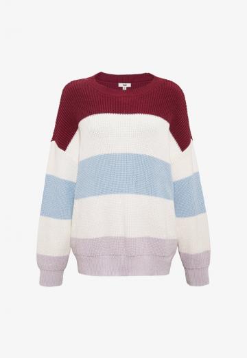 Пуловер в полоску