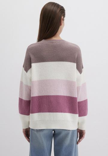 Пуловер в полоску
