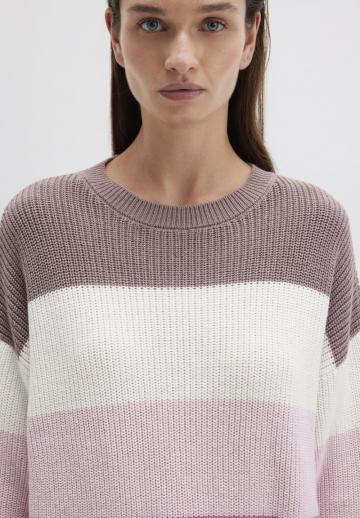 Пуловер в полоску