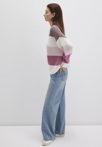 Пуловер в полоску