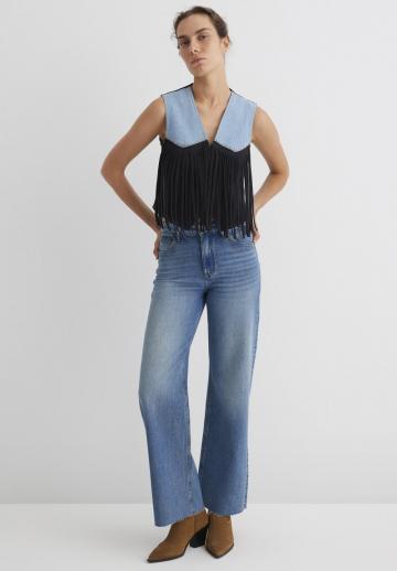 Джинсовая жилетка