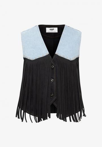 Джинсовая жилетка