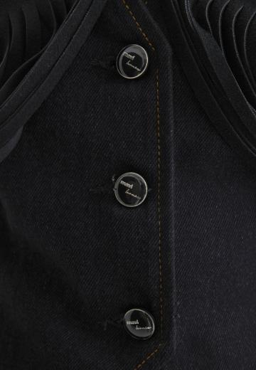 Джинсовая жилетка