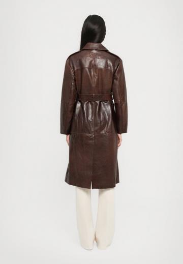 Кожаное пальто