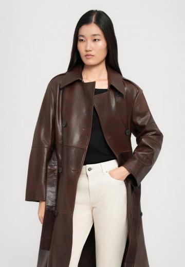 Кожаное пальто