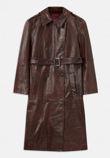 Кожаное пальто