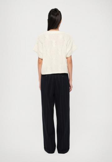 Пуловер с коротким рукавом