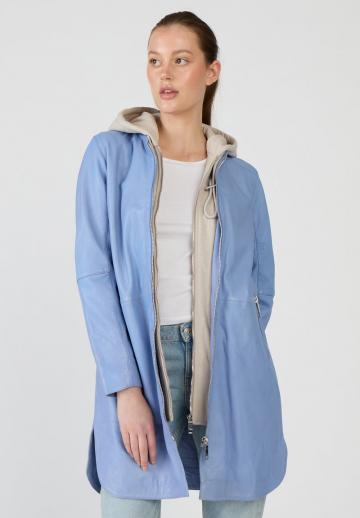 Кожаное пальто