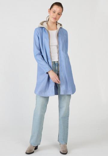 Кожаное пальто