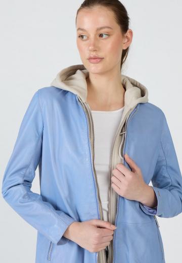 Кожаное пальто