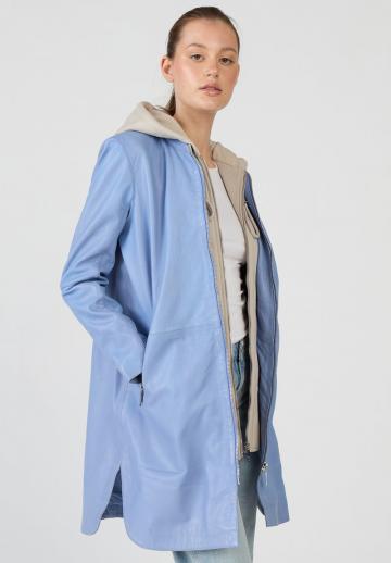 Кожаное пальто