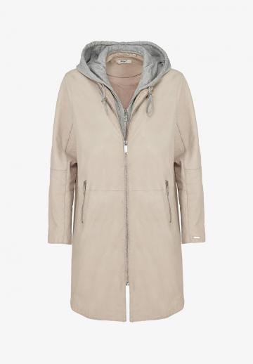 Кожаное пальто