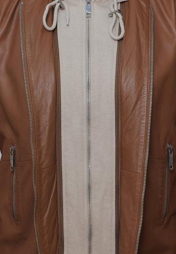 Кожаное пальто