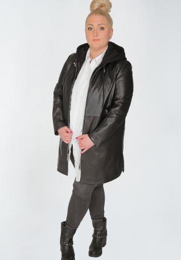 Кожаное пальто