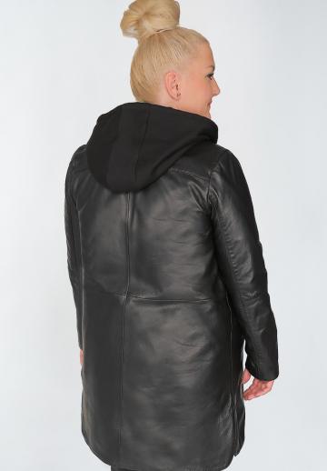 Кожаное пальто