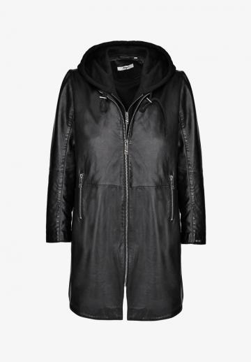 Кожаное пальто