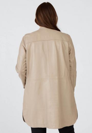 Кожаное пальто