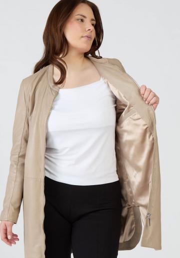 Кожаное пальто