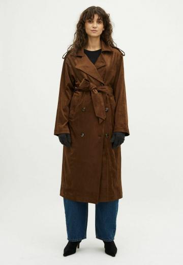 Пальто из искусственной кожи