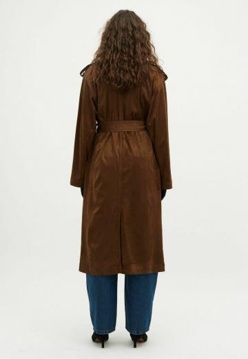 Пальто из искусственной кожи