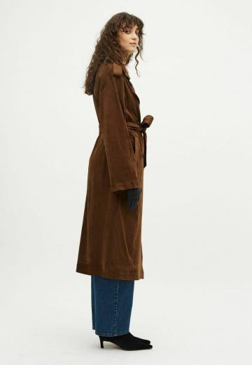 Пальто из искусственной кожи