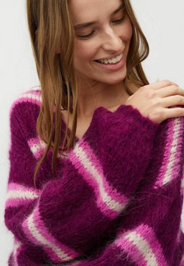 Пуловер в полоску