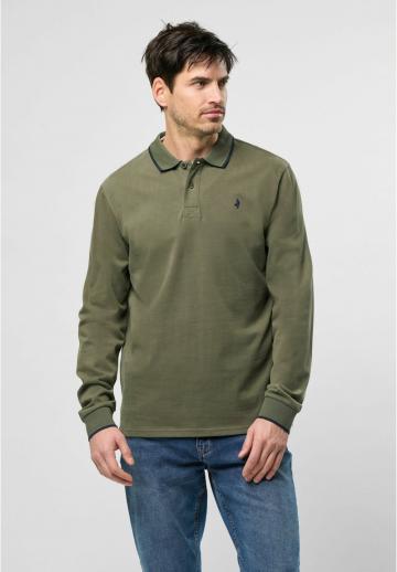 Поло с длинным рукавом