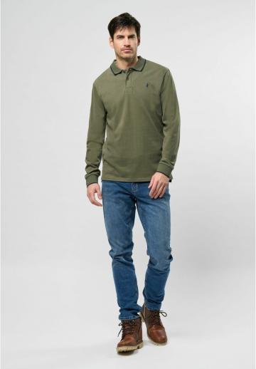 Поло с длинным рукавом