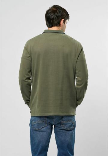 Поло с длинным рукавом