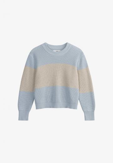 Пуловер в полоску