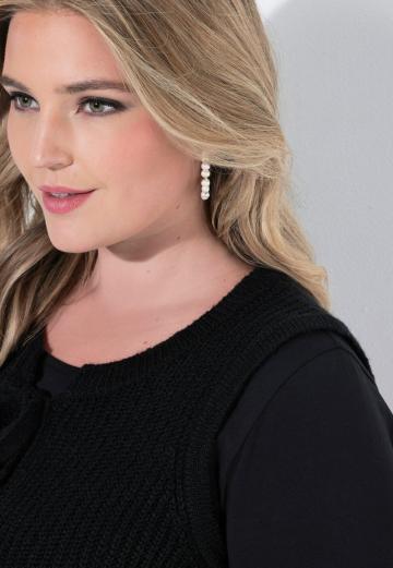 Вязаный жилет