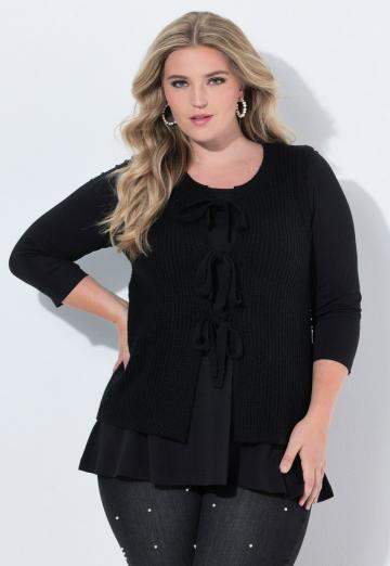 Вязаный жилет