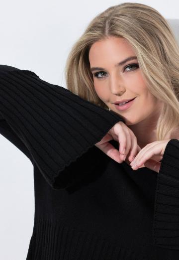 Длинный пуловер