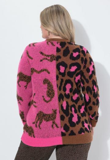 Жаккардовая вязаная кофта