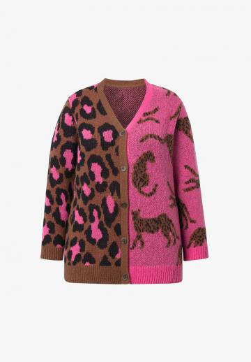 Жаккардовая вязаная кофта