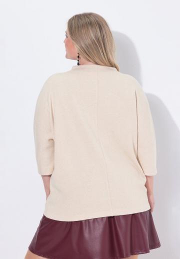 Пуловер с рукавом три четверти