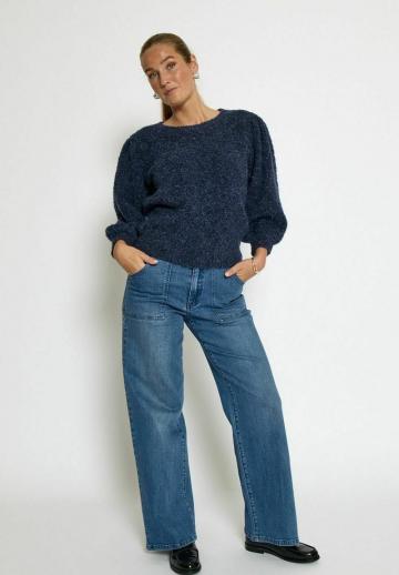 Пуловер с рукавом три четверти