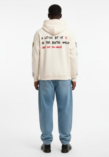 Пуловер с капюшоном