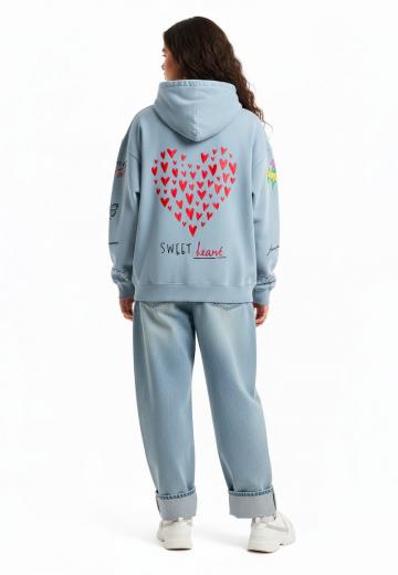 Пуловер с капюшоном