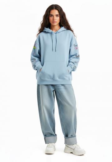 Пуловер с капюшоном