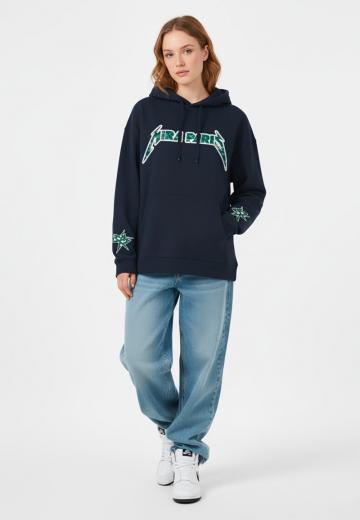 Пуловер с капюшоном