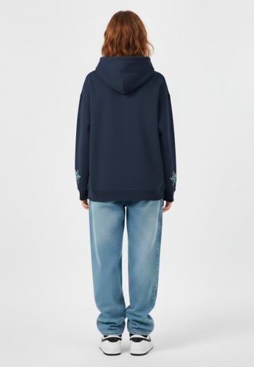 Пуловер с капюшоном