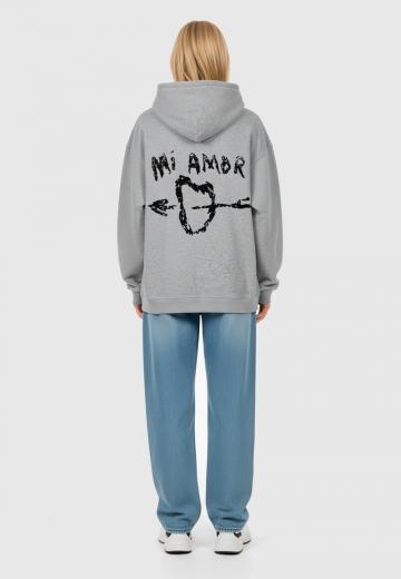 Пуловер с капюшоном