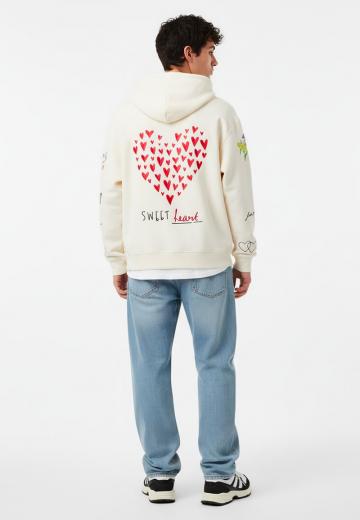 Пуловер с капюшоном