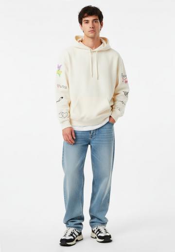 Пуловер с капюшоном