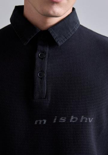 Поло с длинным рукавом