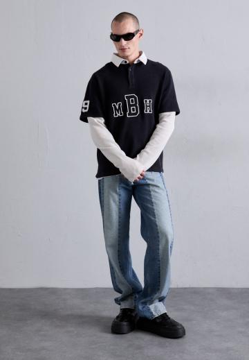 Поло с длинным рукавом